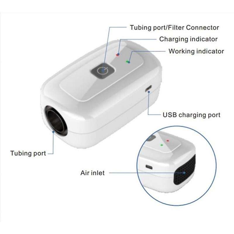 CPAP Cleaner Respirator Sterilizer Breathing Machine Disinfector Tubing Cleaning for Air Purifier