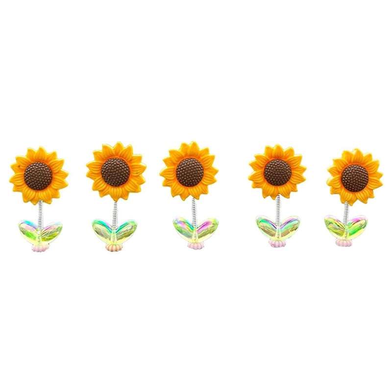 Cozy Home Sunflower, Sunny Ornaments Sunflower for Car, Car Interior Ornament, Car Mounted Spring O