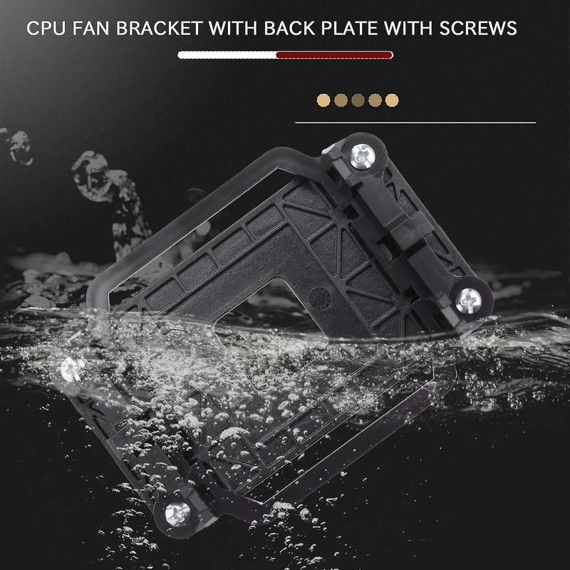 CPU fan base black plastic for AMD AM2 AM3 socket