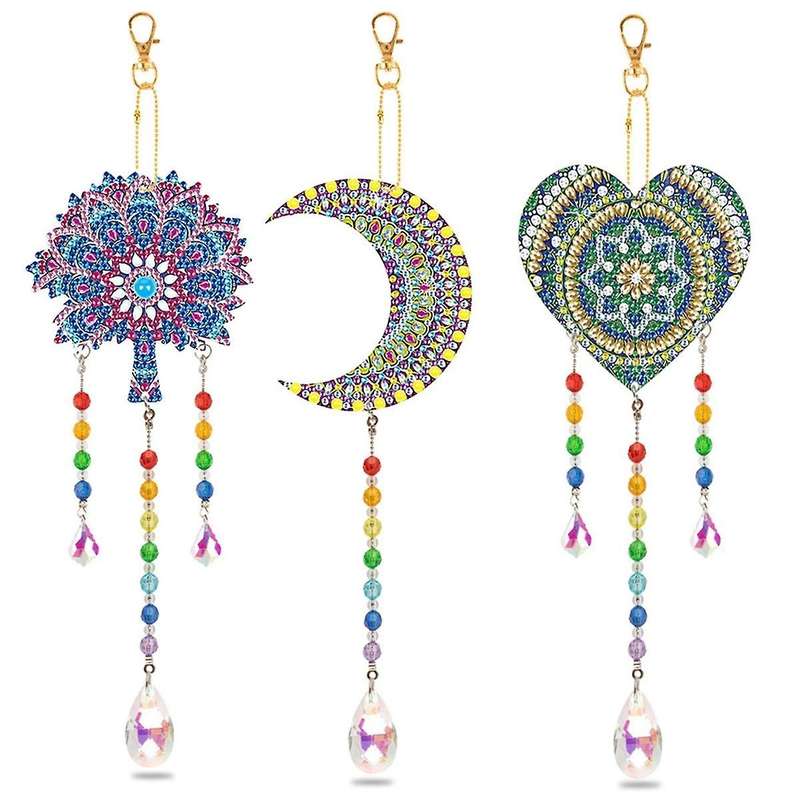 Craft Gifts for 6-12 Year Old Girls Kids: DIY Diamond Paint By Number Wind Chimes Crafts for Kids