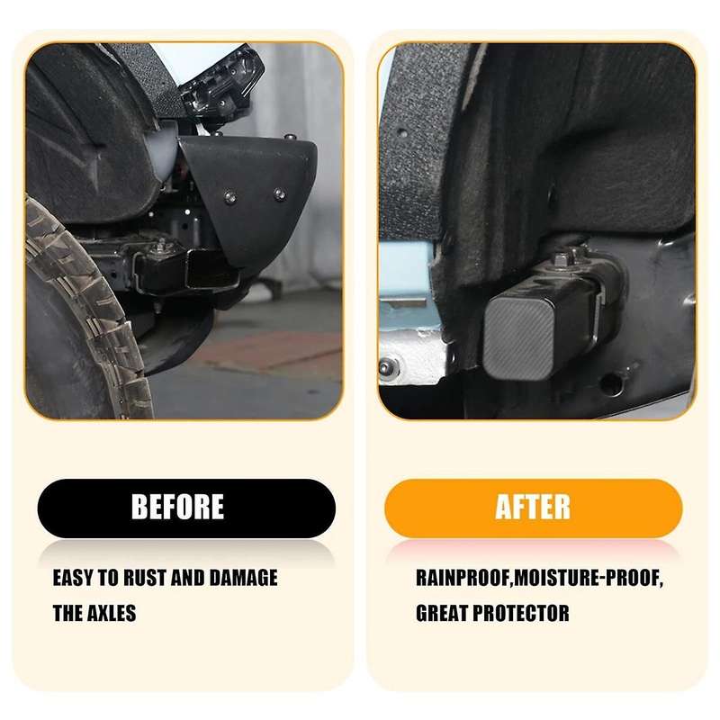 Crash Bar End Caps Front Axle Plug Rubber Cover Protection for 2021 2022 2023 2/4-door Exterior Acc