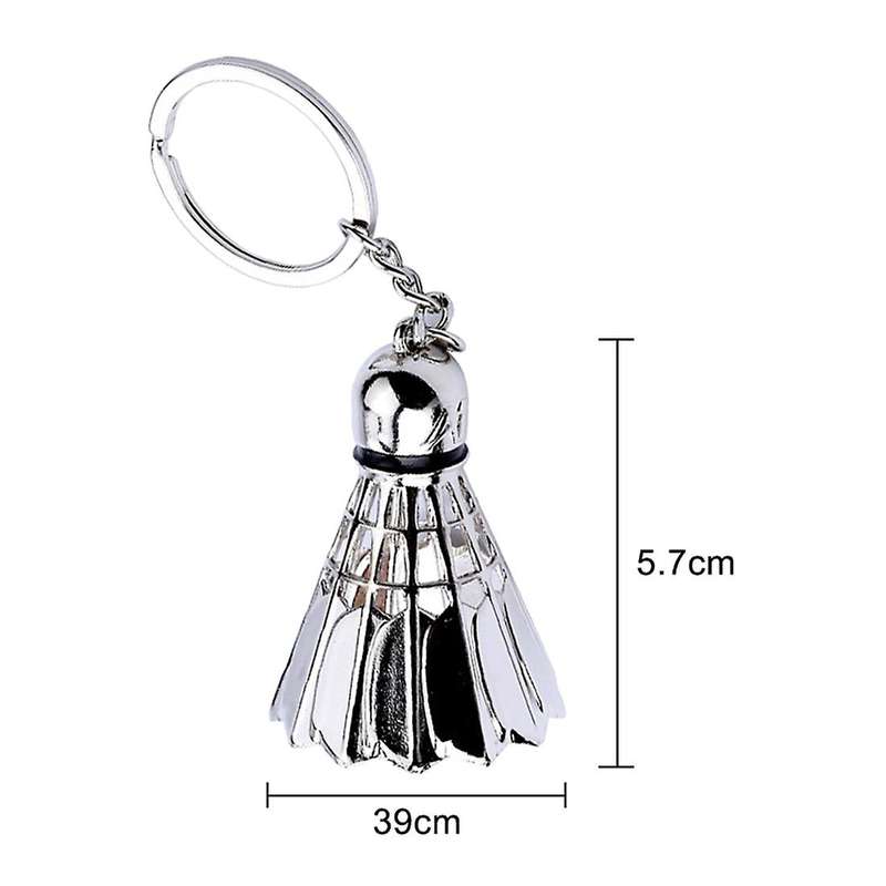 Creative metal badminton key chain three-dimensional badminton tournament souvenir key chain pendan