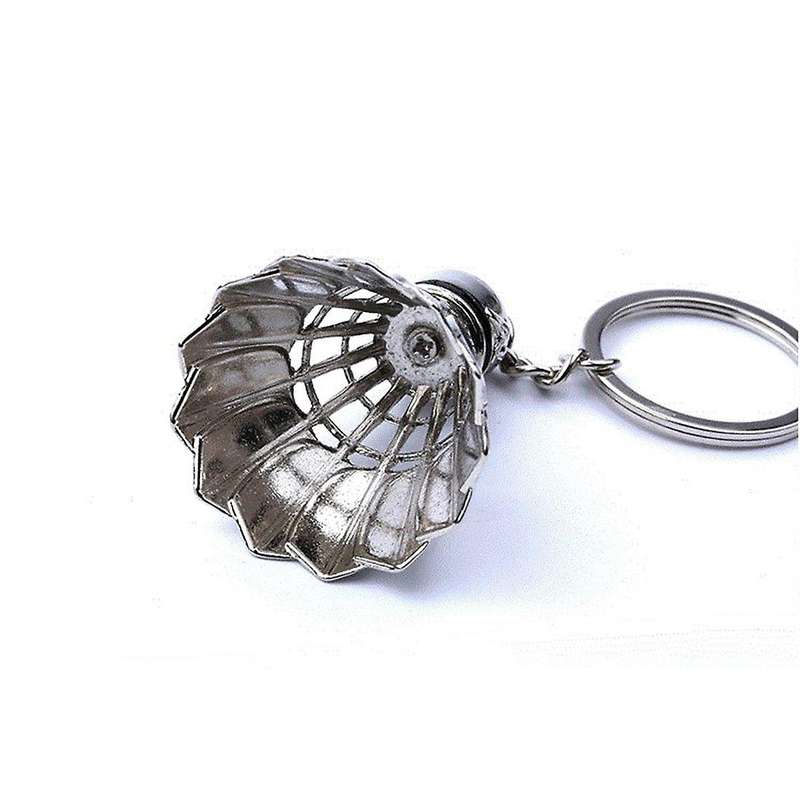 Creative metal badminton key chain three-dimensional badminton tournament souvenir key chain pendan