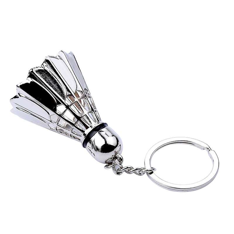 Creative metal badminton key chain three-dimensional badminton tournament souvenir key chain pendan
