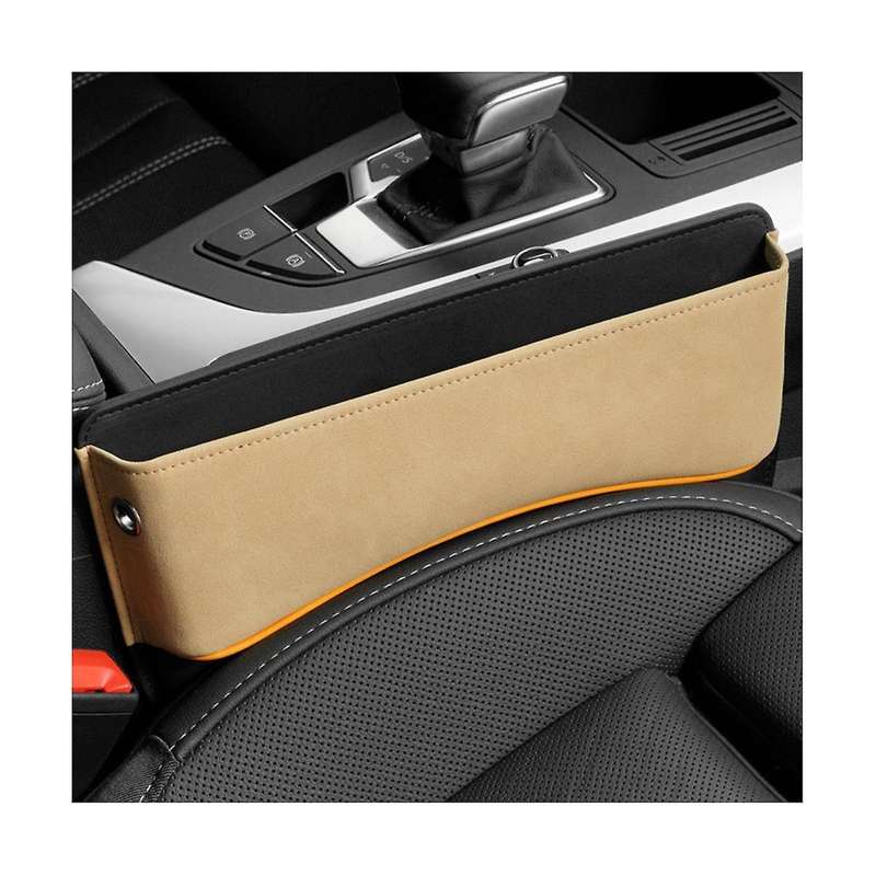 Creamy White Car Crevice Organizer Car Crevice Decorative Storage Box Padding Organizer Crevice Sto