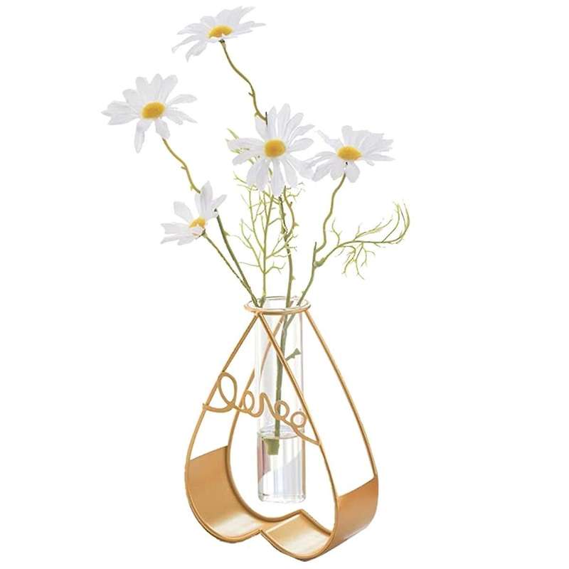 Creatives Hydroponic Glass Test-tube Vase Desktop Ornaments Living Room Table Decoration Crafts