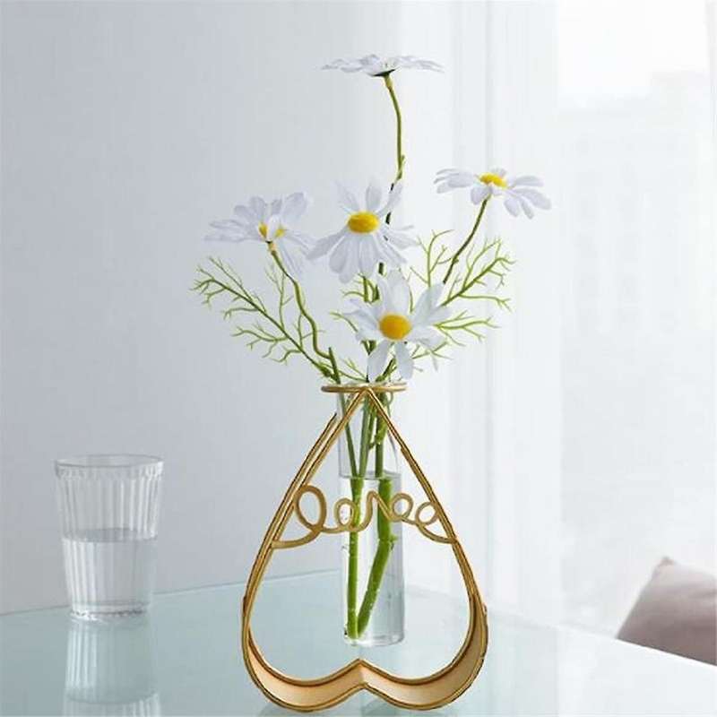 Creatives Hydroponic Glass Test-tube Vase Desktop Ornaments Living Room Table Decoration Crafts