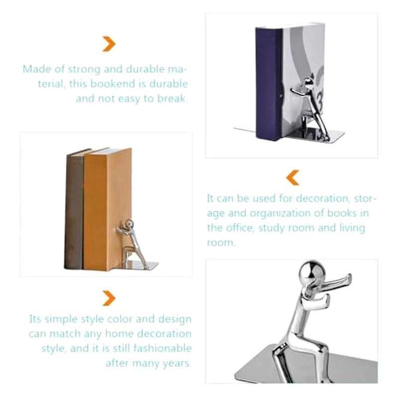 Creatives Bookshelf Book Stand Book Ends to Hold Books Cast Iron Bookends Book Supports Heavy Duty B