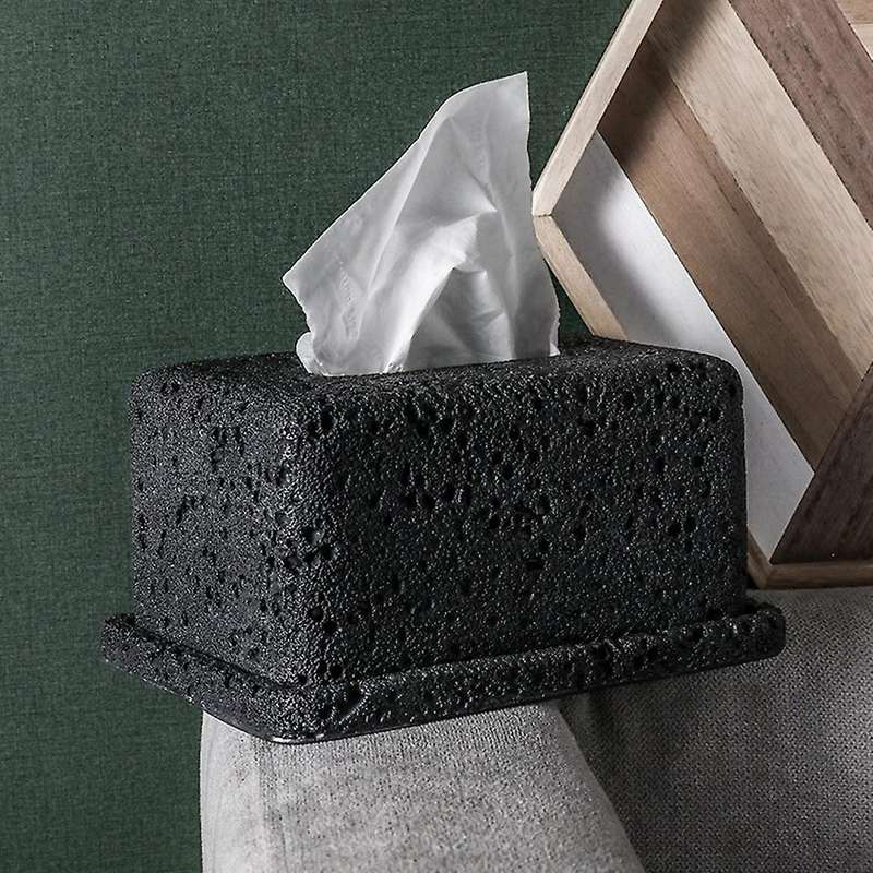 Creativity Moon Cement Material Tissue Box Hotel Bathroom Decor Paper Towel Case Living Room Decorat