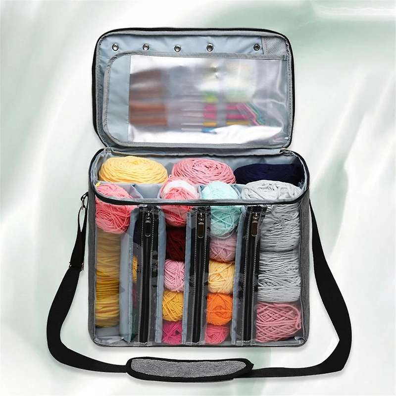 Crochet Bag Knitting Bags, Organizer, Traveling Crochet Bags Yarn Bag for Carrying Crochet Hooks, Kn