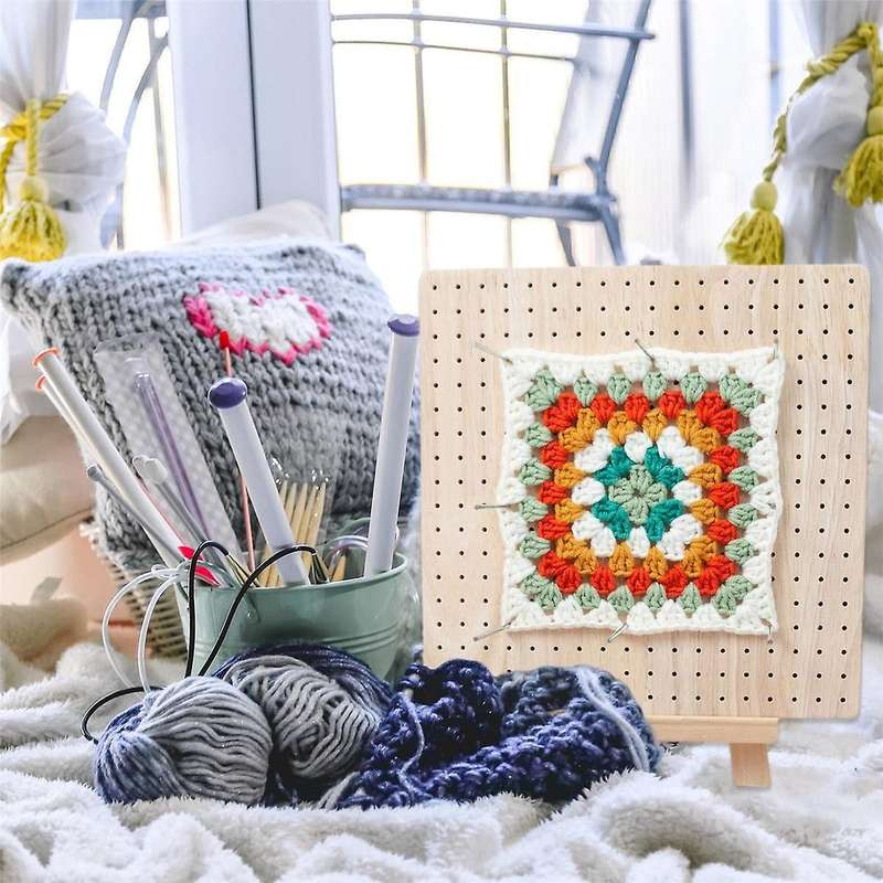 Crochet Blocking Board,granny Square Blocking Board with Pegs, Blocking Mats for Knitting Rod Pins a
