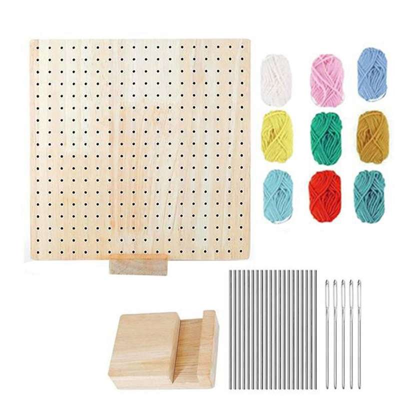 Crochet Blocking Board,granny Square Blocking Board with Pegs, Blocking Mats for Knitting Rod Pins a