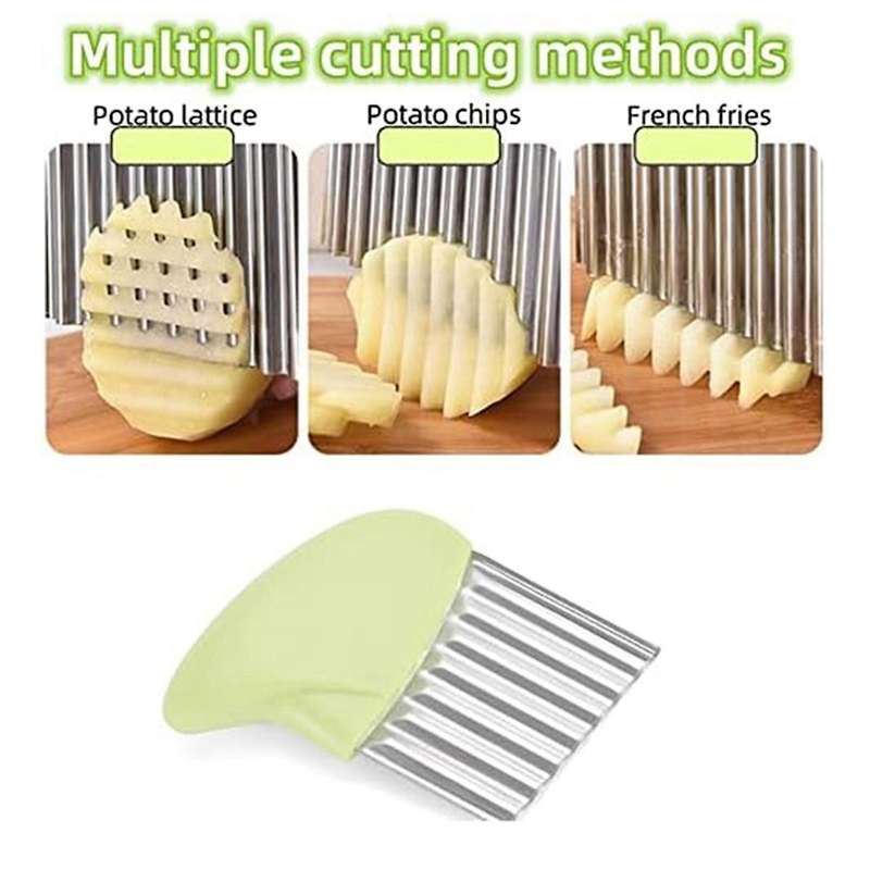 Crinkle Cutter,wavy Potato Knife,crinkle Fry Cutter,stainless Potato Cucumber Wavy Edged,crinkle Cut