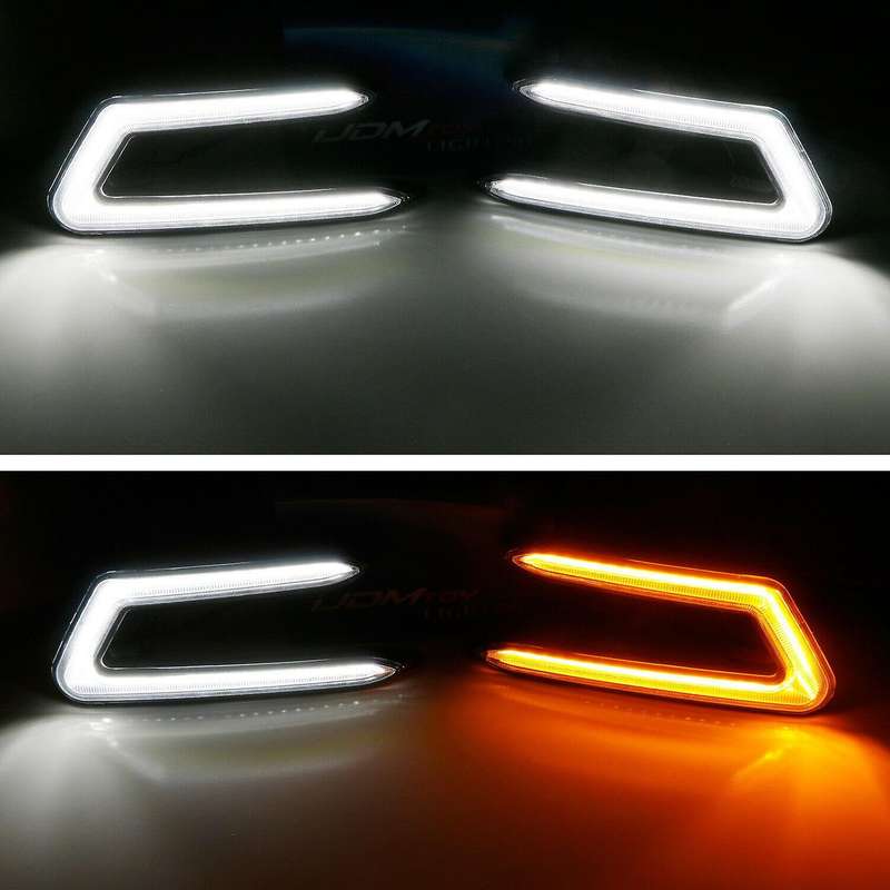 C-Ring LED Daytime Running Light Fog Lamp with Turn Signal for 2018-2020 L LE XLE