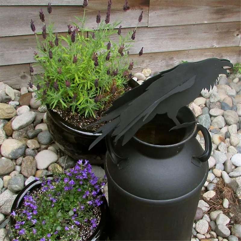 Crow Garden Sculpture Crow 3D Garden Sculpture Ornament ( Crow)