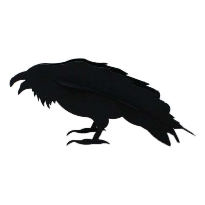 Crow Garden Sculpture Crow 3D Garden Sculpture Ornament ( Crow)