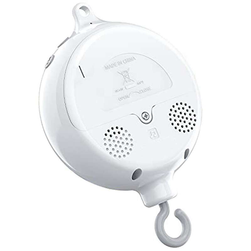 Crib Mobile Motor Baby Music Box Spinner with 3 Modes Volume Adjustable 12 Lullabies Auto-off After