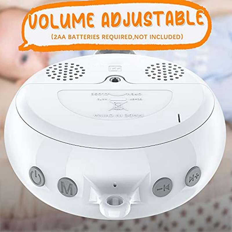 Crib Mobile Motor Baby Music Box Spinner with 3 Modes Volume Adjustable 12 Lullabies Auto-off After