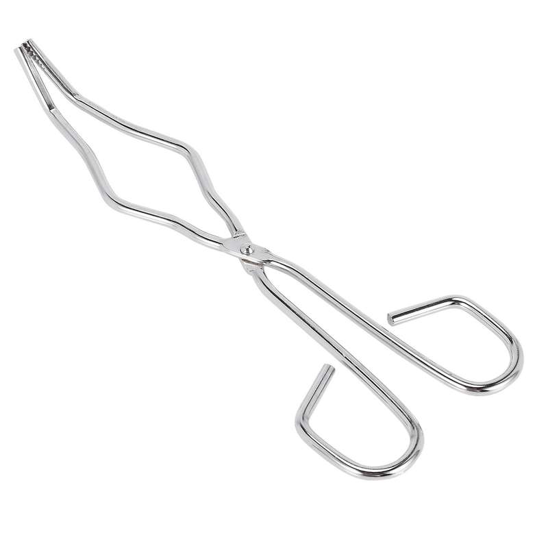 Crucible Tongs Melting Dish Stainless Plier Holder Handle for Melting Pouring Casting Chemical Instr