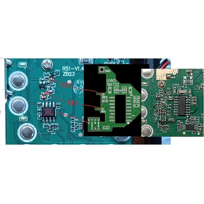 Crystal Oscillator Component Modification Module V2(FPC Version) for UV-K5 UV-K6