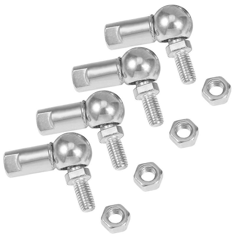 CS8, Rod End Ball with Stud, M5X0.8mm Carbon Steel 4Pcs,Ball Joint