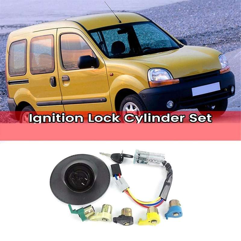 CSW15523 Replacement Part 7701472590 for Car Ignition Lock Cylinder Set for Kangoo 1997-2007