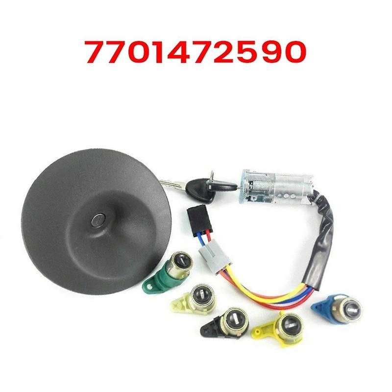 CSW15523 Replacement Part 7701472590 for Car Ignition Lock Cylinder Set for Kangoo 1997-2007