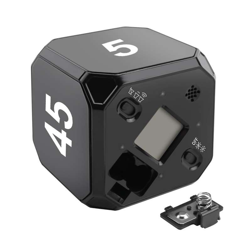 Cube-Timer Kitchen Timer Gravity Sensor Flip Meditation Timer Management and Countdown 5-15-25-45 Mi