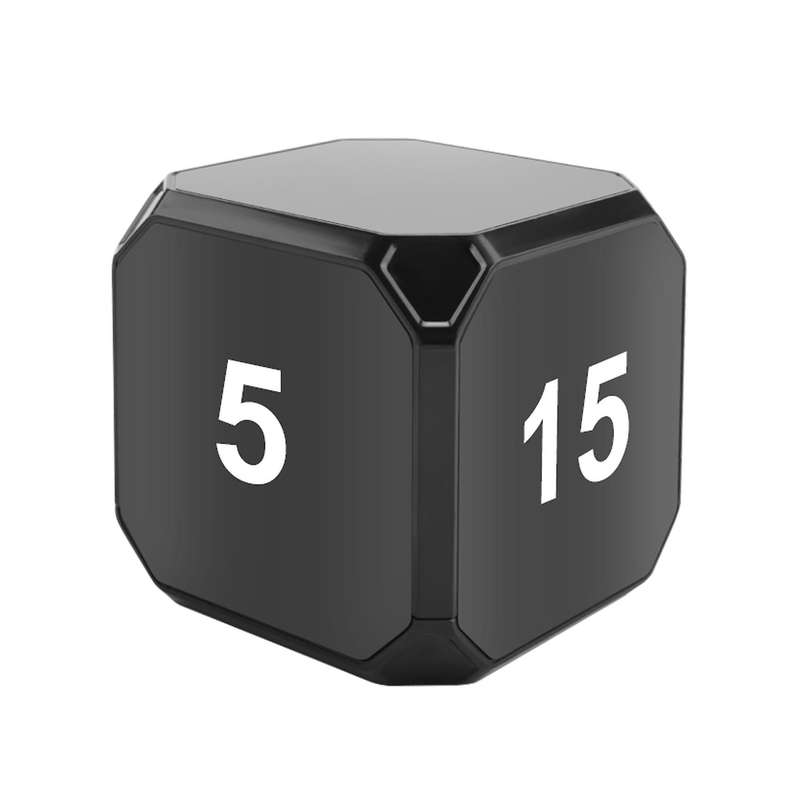 Cube-Timer Kitchen Timer Gravity Sensor Flip Meditation Timer Management and Countdown 5-15-25-45 Mi
