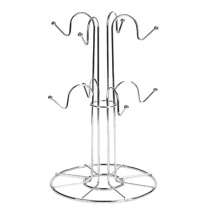 Cup Drying Rack with 8 Hooks Drainer Mug Tree Mug Organizer for Home Desktop