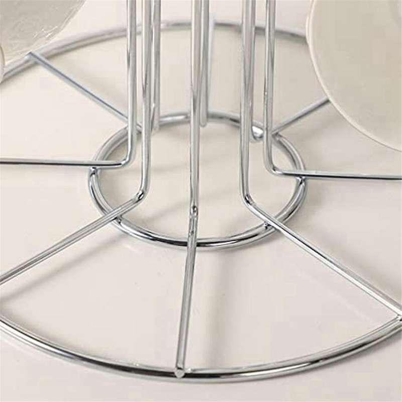 Cup Drying Rack with 8 Hooks Drainer Mug Tree Mug Organizer for Home Desktop