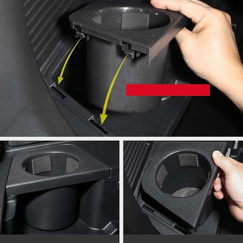 Cup Holder Case Cover Kit Trim Fit for X Trail T32 Rogue 5 Seat Model 2017-2020 Beige