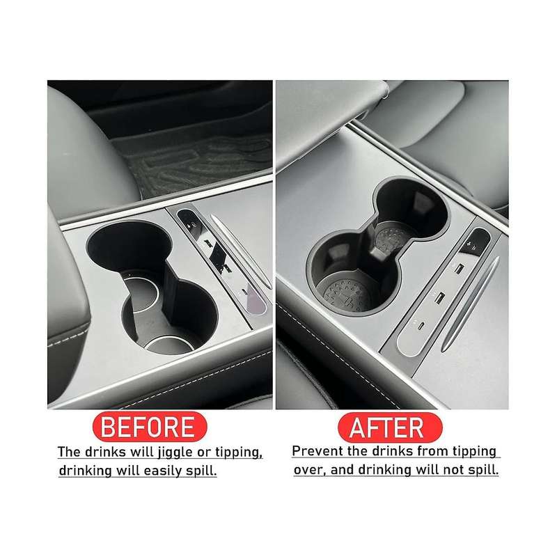 Cup Holder for Model Y 2021 2022 2023 Center Console Slot Limit Clip Water Cup Hoder Insert