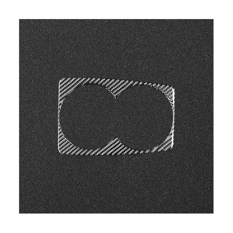 Cup Holder Frame Panel Trim Decoration Soft Carbon Fiber for Axela 2017 2018 Accessories