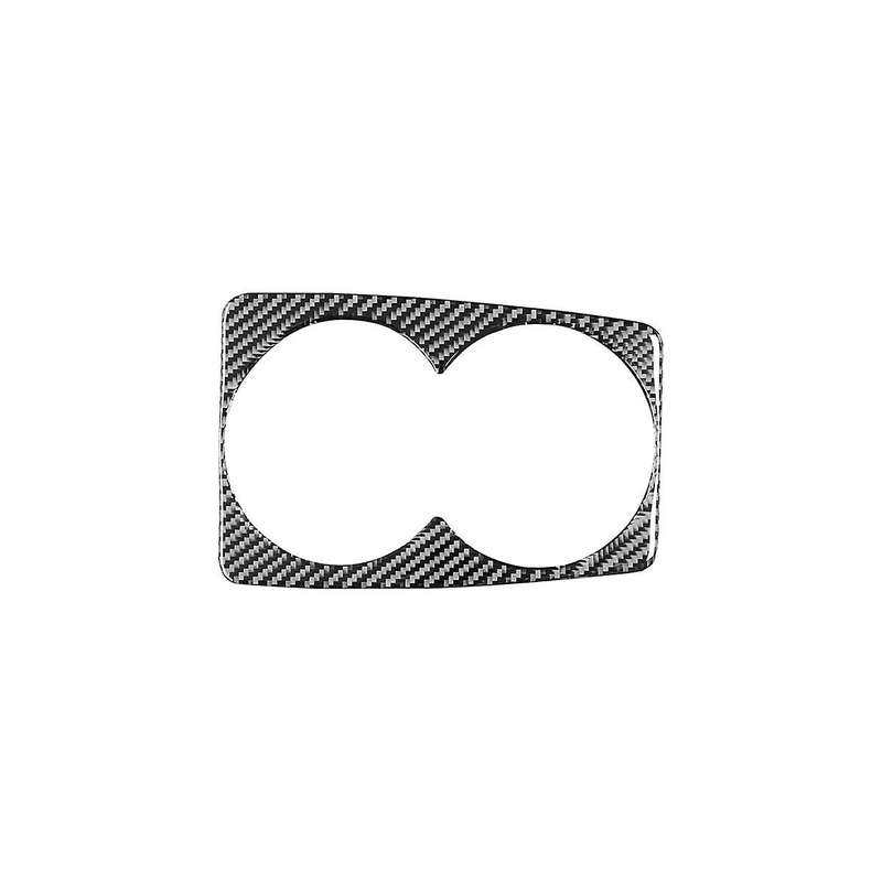 Cup Holder Frame Panel Trim Decoration Soft Carbon Fiber for Axela 2017 2018 Accessories