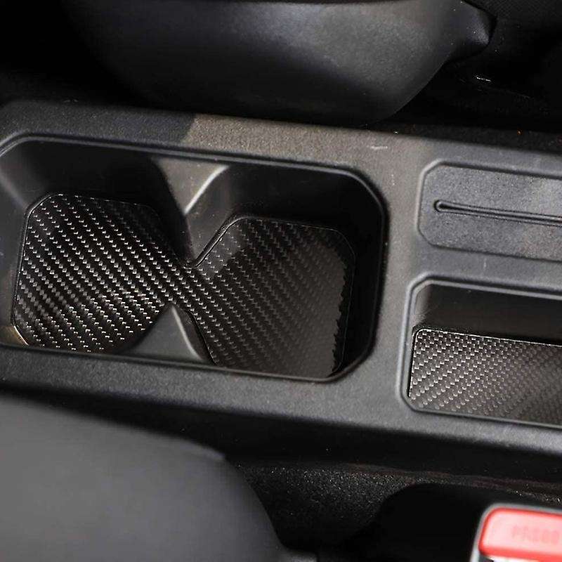 Cup Holder Insert Coaster Pad Sticker for Jimny 2019 2020 Interior Accessories Carbon Fiber