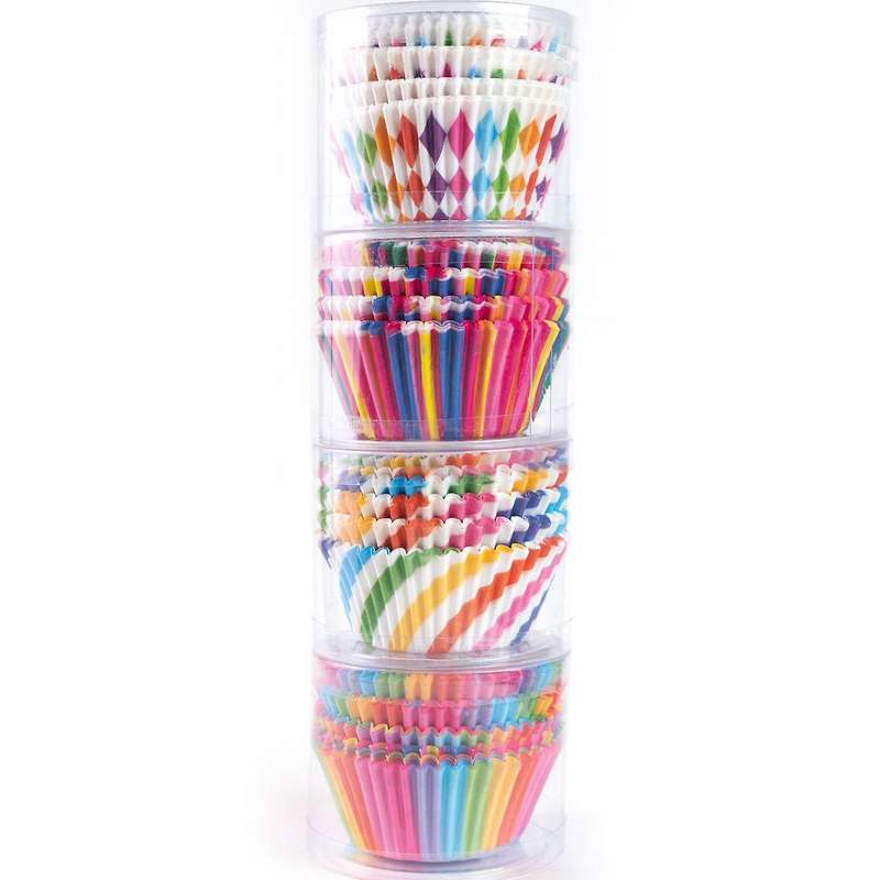 Cupcake Baking Paper Cups Muffin Cupcake Liners Colorful Rainbow Combo Disposable Baking Cups Set S