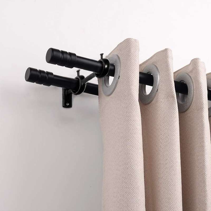 Curtain Rod Bracket Sturdy Adjustable Double Curtain Rod Brackets Curtain Rod Holders for Diameter