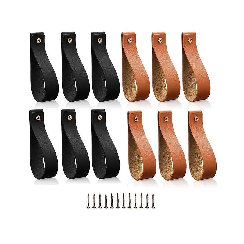 Curtain Rod Holder Bracket, Loop Strap for Wood Curtain Rod, Strap Wall Hooks for Hanging Towel Tape
