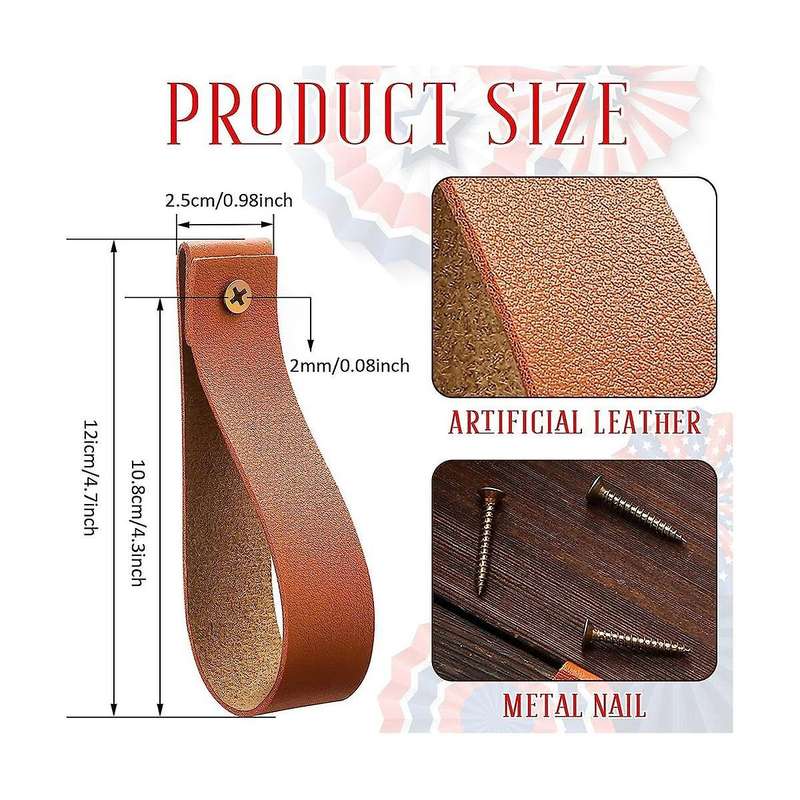 Curtain Rod Holder Bracket, Loop Strap for Wood Curtain Rod, Strap Wall Hooks for Hanging Towel Tape