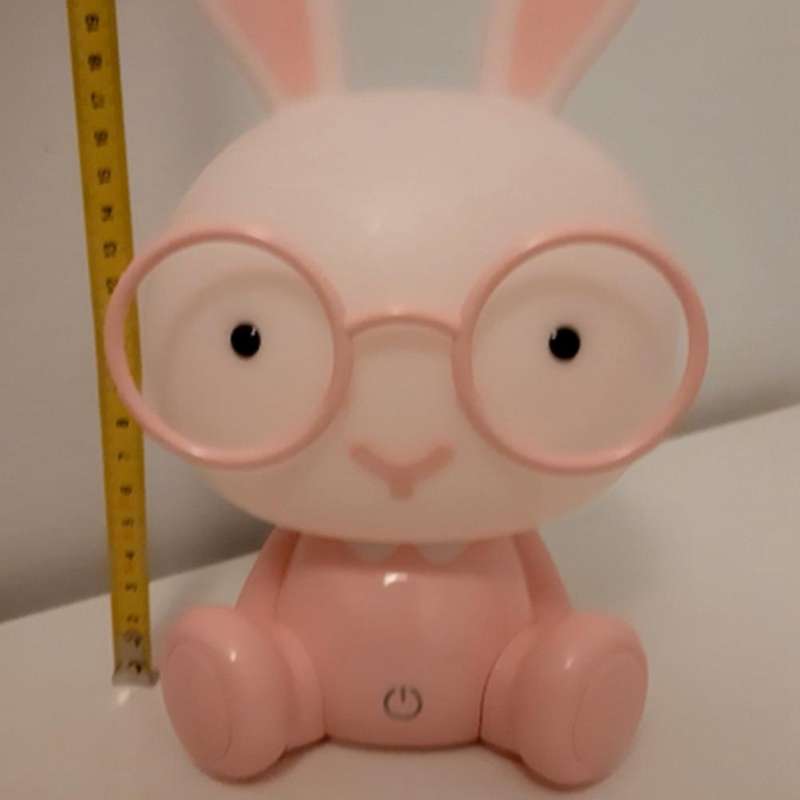 Cute Baby Rabbit Night Light Lamp Study Bedroom Led Nightlight Children Bedside Decor Kids Glasses B