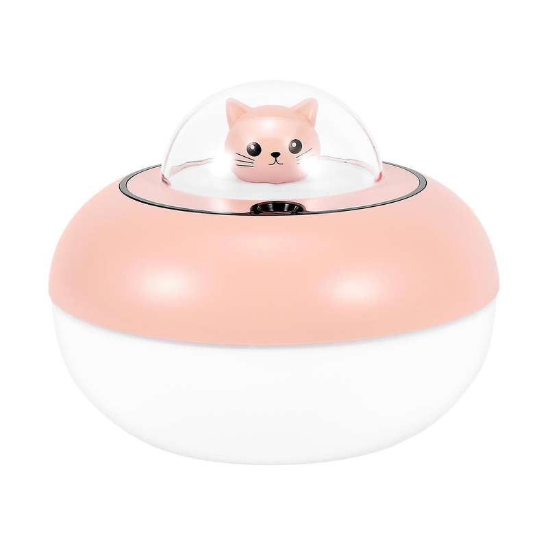 Cute Air Humidifier Usb Essential Oil Diffuser Bedroom Humidificador Cool Mist Vaporizer Led Light