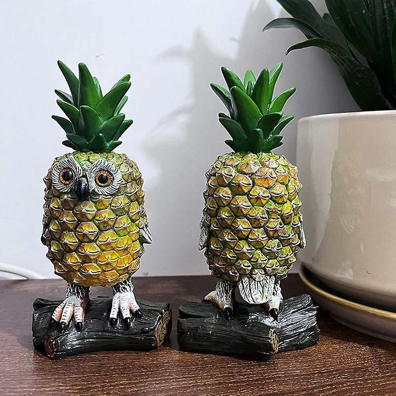 Cute and Waterproof Funny Pineapples Owl for Fun Fall Outdoor Decorations and Festival Table Decor