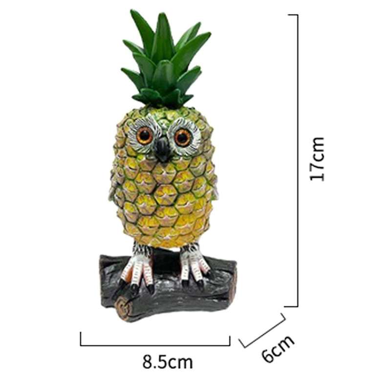 Cute and Waterproof Funny Pineapples Owl for Fun Fall Outdoor Decorations and Festival Table Decor