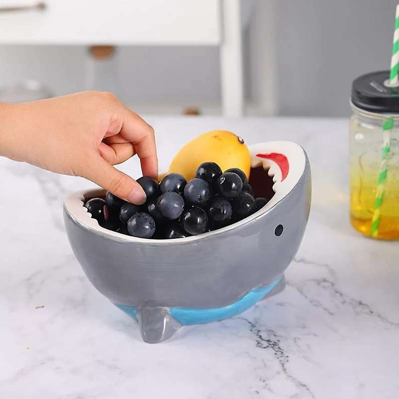 Cute Attack Bowl Candy Bowl Ceramic Bowl Cartoon Fruit Food Storage Box Bowl for Household