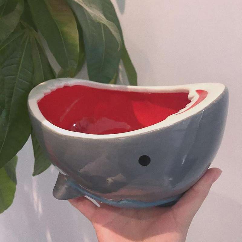 Cute Attack Bowl Candy Bowl Ceramic Bowl Cartoon Fruit Food Storage Box Bowl for Household