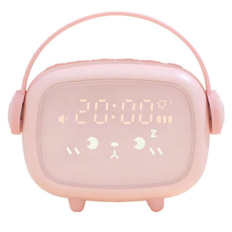Cute Alarm Clock for Kids OK to with Night Light Temperature 6 Ringtone Wake Sound Activated Alarm C