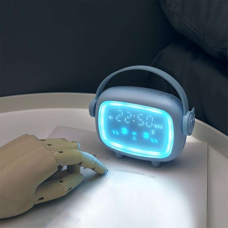 Cute Alarm Clock for Kids OK to with Night Light Temperature 6 Ringtone Wake Sound Activated Alarm C