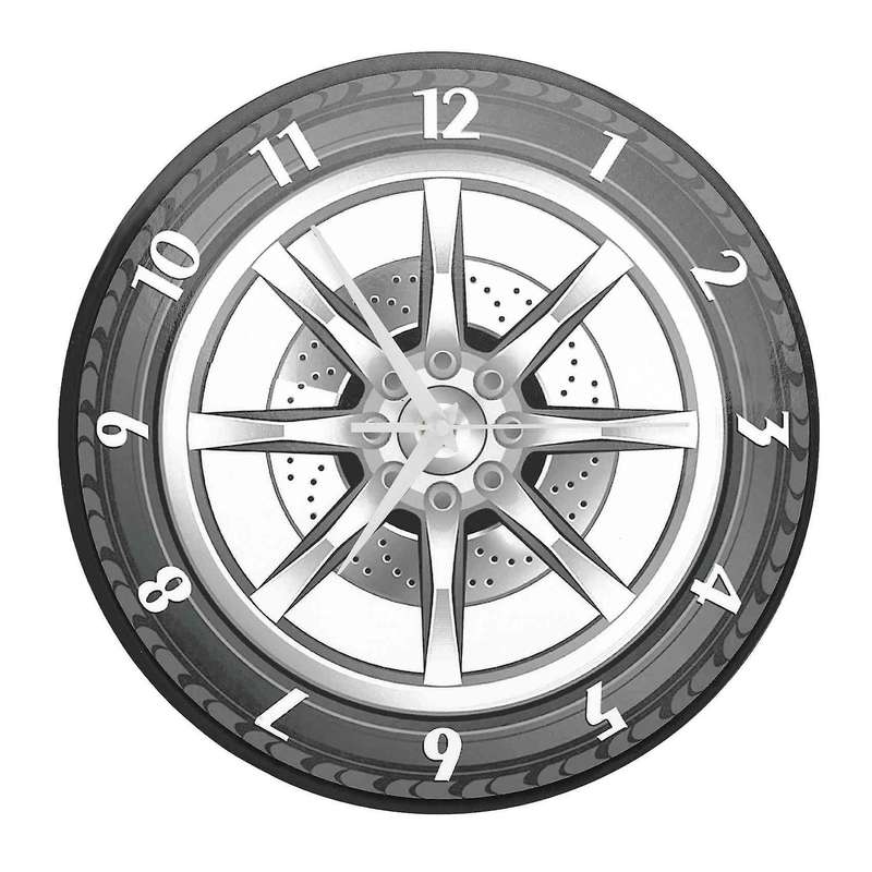 Custom Your Garage Name Car Service Repair Garage Acrylic Wall Clock Tire Auto Watch Mechanic Car W