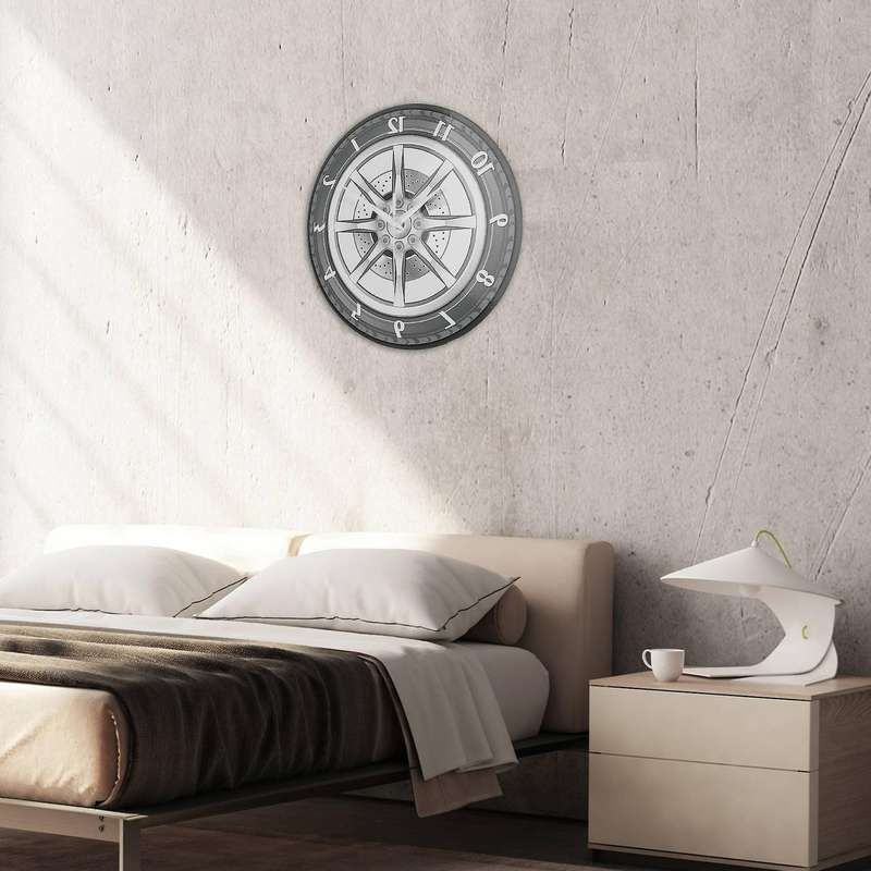 Custom Your Garage Name Car Service Repair Garage Acrylic Wall Clock Tire Auto Watch Mechanic Car W